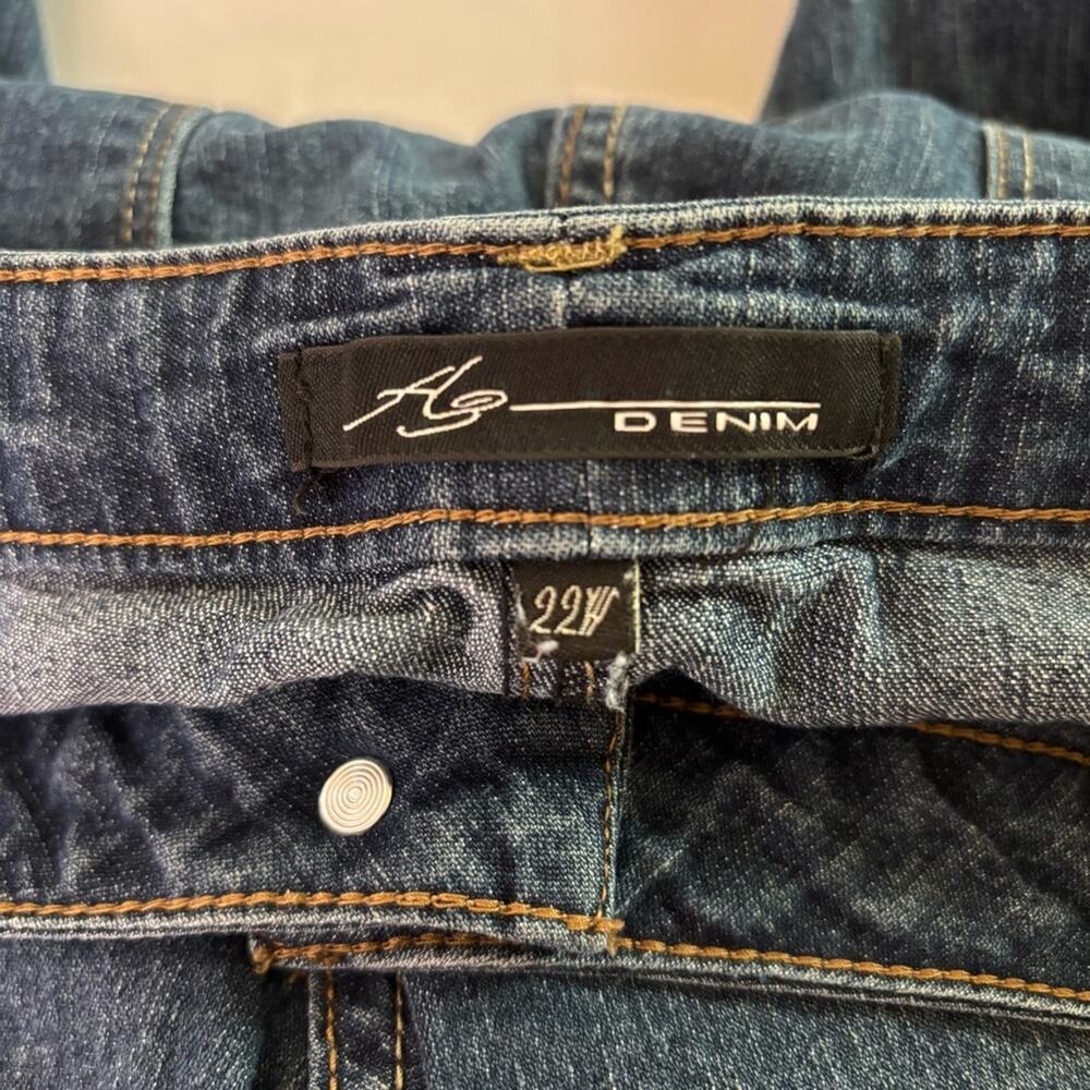 A3 Denim Blue Women's Cropped Jeans Size 22W - Picture 5 of 9